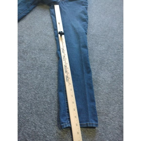 Levis Signature Jeans Womens 4 M Medium Misses Skinny Dark Wash Stretch Fit - Picture 9 of 12